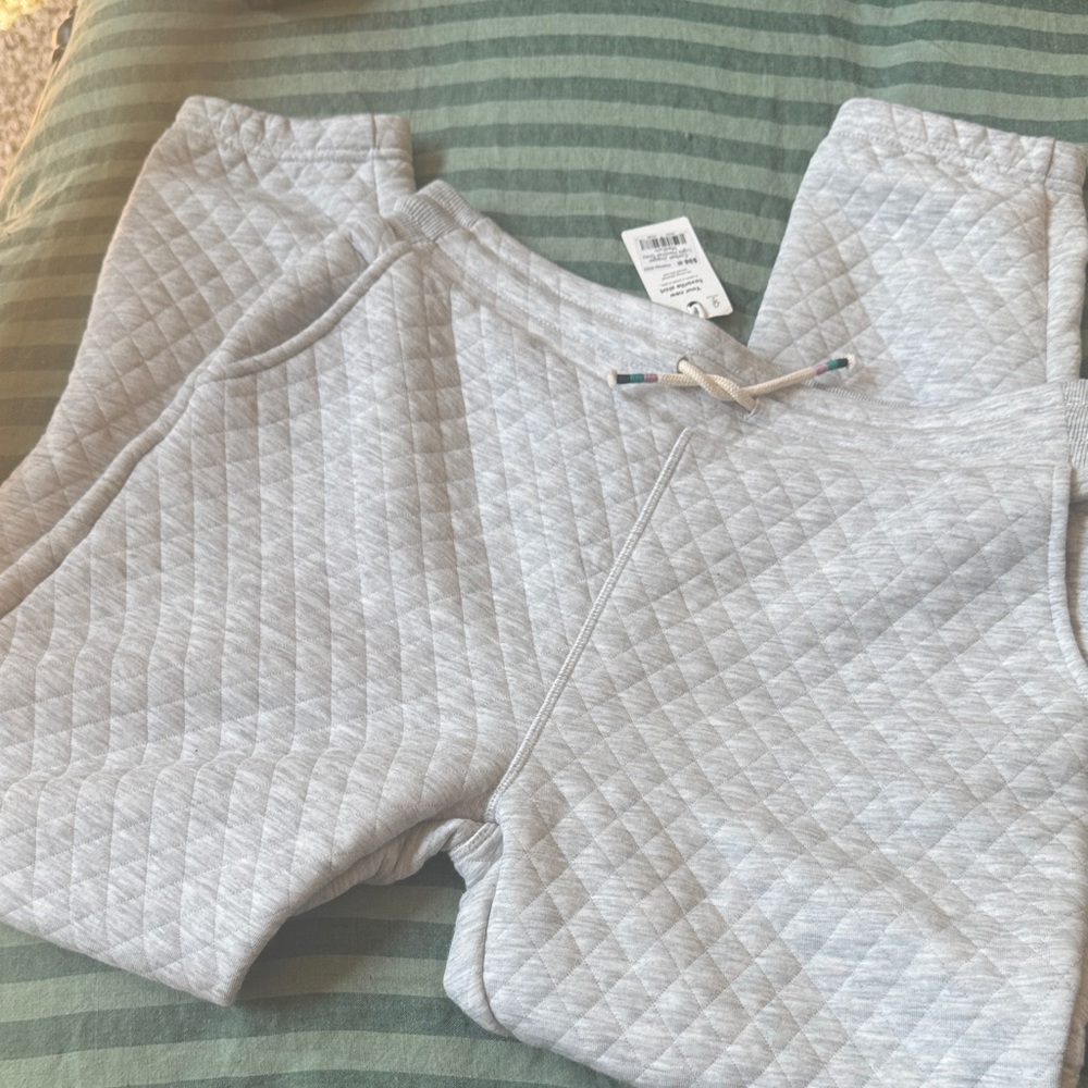 Marine Layer Quilted Light Gray Women’s Joggers